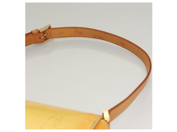 LOUIS VUITTON Borsa Thompson Street Monogram Vernis Gialla M91071 LV Auth BA4453 D'oro - vista 8
