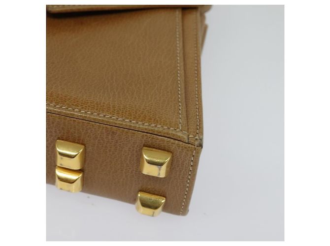 Borsa a Spalla Salvatore Ferragamo in Pelle Beige Oro Auth 133427 D'oro - vista 15