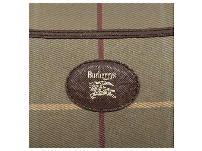 Autre Marque Borsa a Spalla Burberrys Nova Check in Tela Khaki Oro Auth BA4398 D'oro Cachi - vista 17