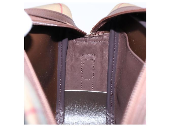 Autre Marque Borsa a Spalla Burberrys Nova Check in Tela Khaki Oro Auth BA4398 D'oro Cachi - vista 19
