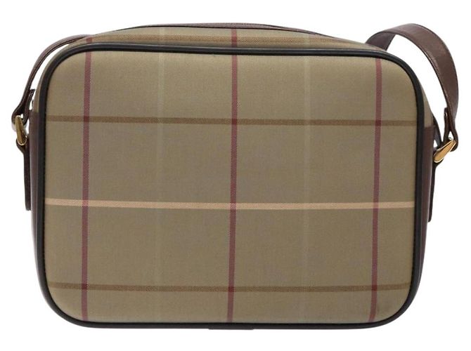 Autre Marque Borsa a Spalla Burberrys Nova Check in Tela Khaki Oro Auth BA4398 D'oro Cachi - vista 2