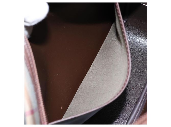 Autre Marque Borsa a Spalla Burberrys Nova Check in Tela Khaki Oro Auth BA4398 D'oro Cachi - vista 20