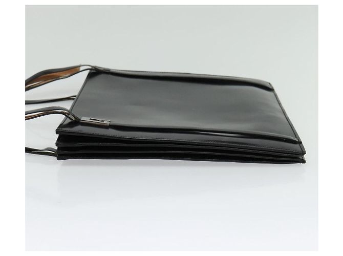Borsa a spalla GUCCI in pelle verniciata nera argento Auth sw1231 Nero - vista 3