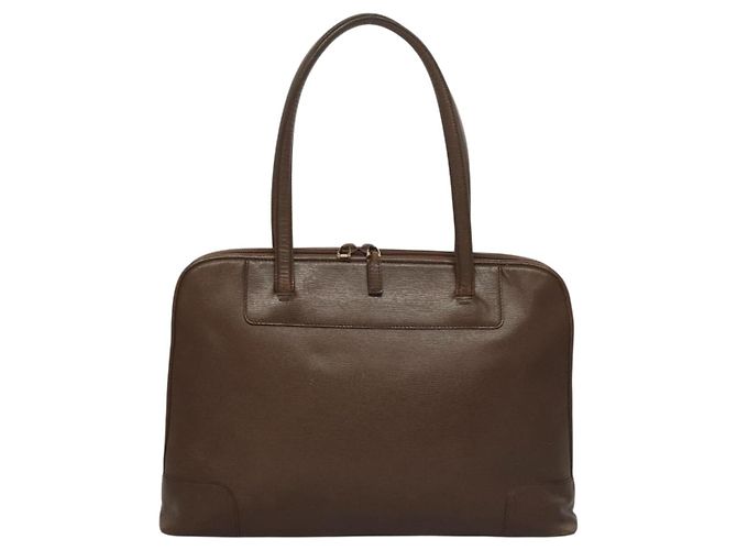Gucci Tote Bag aus braunem Leder Authentisch 133332 - Ansicht 2