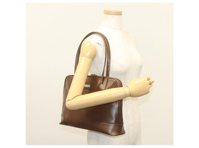 Gucci Tote Bag aus braunem Leder Authentisch 133332 - Ansicht 23