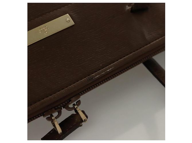 Gucci Tote Bag aus braunem Leder Authentisch 133332 - Ansicht 7