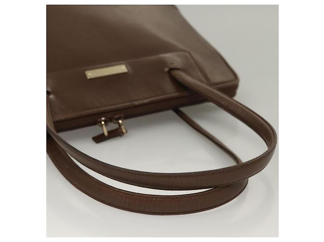 Gucci Tote Bag aus braunem Leder Authentisch 133332 - Ansicht 8