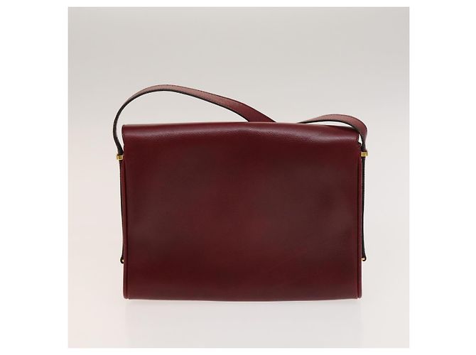 GIVENCHY Barry Schultertasche Leder 2-Set Marine Bordeaux Auth ar13745 - Ansicht 3