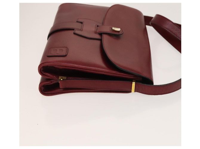 GIVENCHY Barry Schultertasche Leder 2-Set Marine Bordeaux Auth ar13745 - Ansicht 4