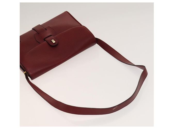 GIVENCHY Barry Schultertasche Leder 2-Set Marine Bordeaux Auth ar13745 - Ansicht 5