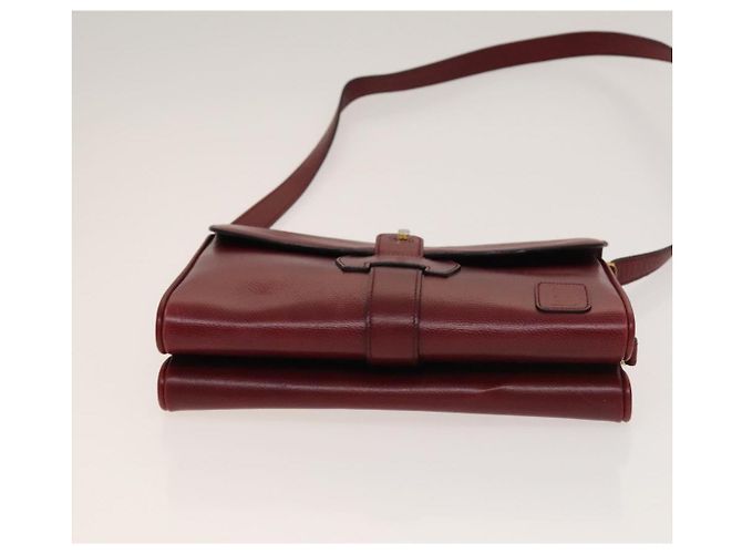 GIVENCHY Barry Schultertasche Leder 2-Set Marine Bordeaux Auth ar13745 - Ansicht 7