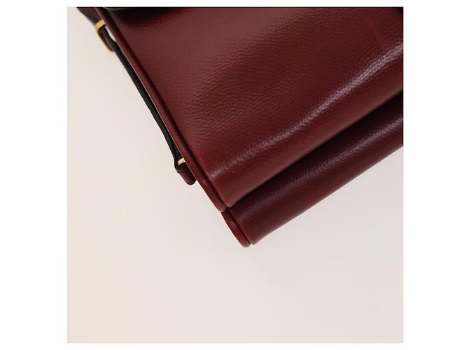 GIVENCHY Barry Schultertasche Leder 2-Set Marine Bordeaux Auth ar13745 - Ansicht 8