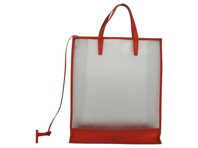 Borsa LOEWE in vinile arancione Auth 134650 - vista 13