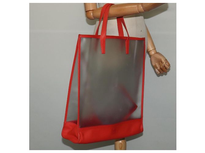 Borsa LOEWE in vinile arancione Auth 134650 - vista 29