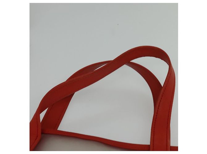 Borsa LOEWE in vinile arancione Auth 134650 - vista 8
