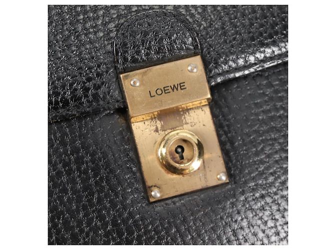 LOEWE Borsa da Ufficio Anagramma Pelle Nera Oro Auth bs28298 Nero D'oro - vista 18