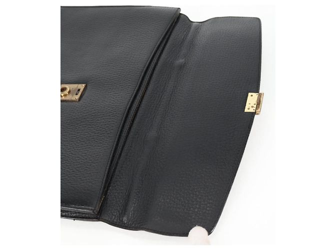 LOEWE Borsa da Ufficio Anagramma Pelle Nera Oro Auth bs28298 Nero D'oro - vista 19