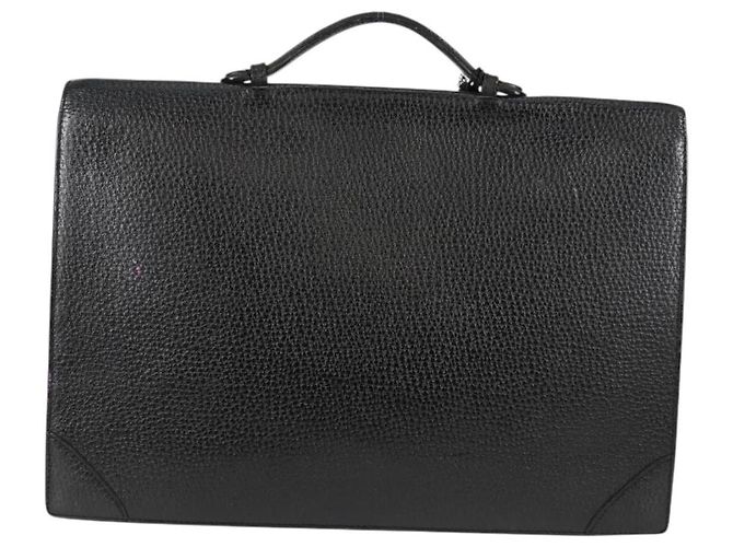 LOEWE Borsa da Ufficio Anagramma Pelle Nera Oro Auth bs28298 Nero D'oro - vista 2