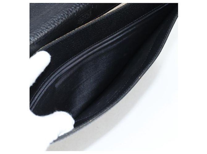 LOEWE Borsa da Ufficio Anagramma Pelle Nera Oro Auth bs28298 Nero D'oro - vista 23