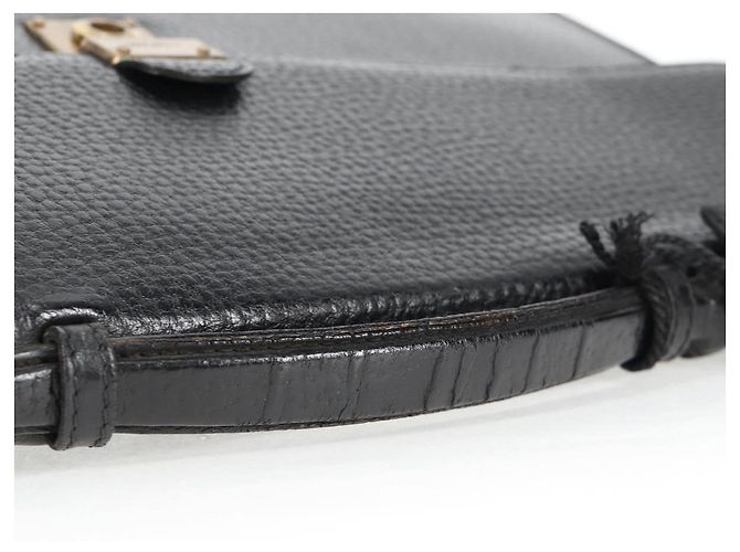 LOEWE Borsa da Ufficio Anagramma Pelle Nera Oro Auth bs28298 Nero D'oro - vista 7