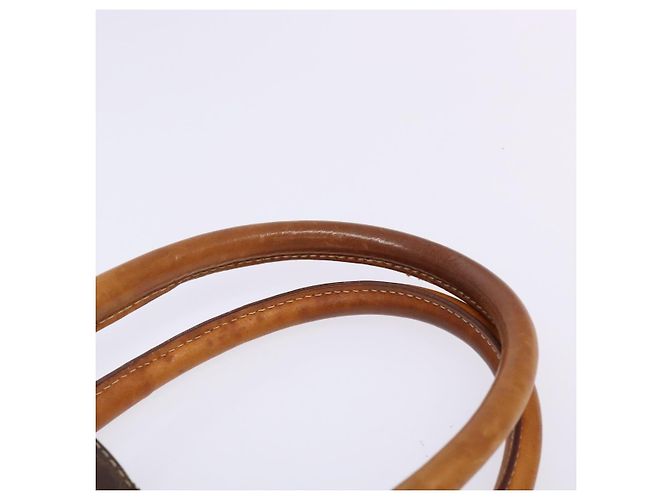 Céline Borsa a mano in tela Macadam CELINE in pelle PVC marrone oro Auth BA4505 D'oro - vista 14