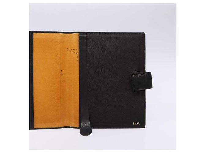 Copertina per libro in pelle nera GUCCI Auth 133512 Nero - vista 17