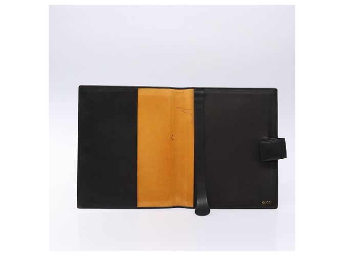 Copertina per libro in pelle nera GUCCI Auth 133512 Nero - vista 9