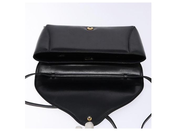 Gucci Borsa a Spalla in Pelle Nera e Oro Auth BA4343 Nero D'oro - vista 19