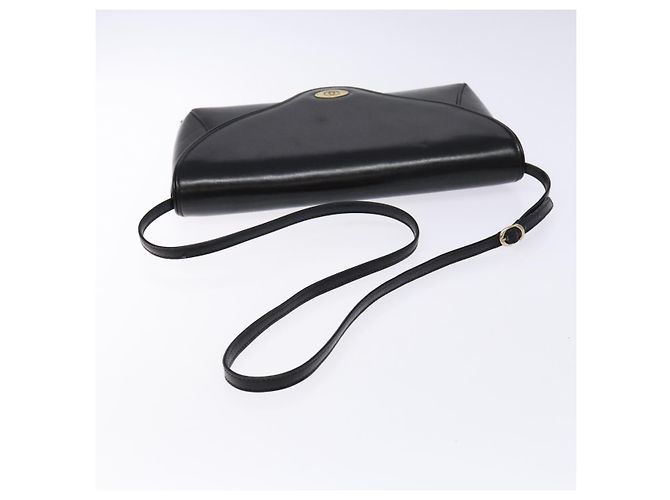Gucci Borsa a Spalla in Pelle Nera e Oro Auth BA4343 Nero D'oro - vista 7