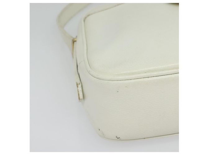 Borsa a Spalla in Pelle Bianca e Oro Auth BA4681 di SAINT LAURENT Bianco D'oro - vista 14