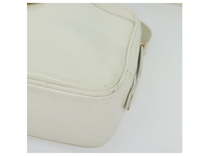 Borsa a Spalla in Pelle Bianca e Oro Auth BA4681 di SAINT LAURENT Bianco D'oro - vista 15