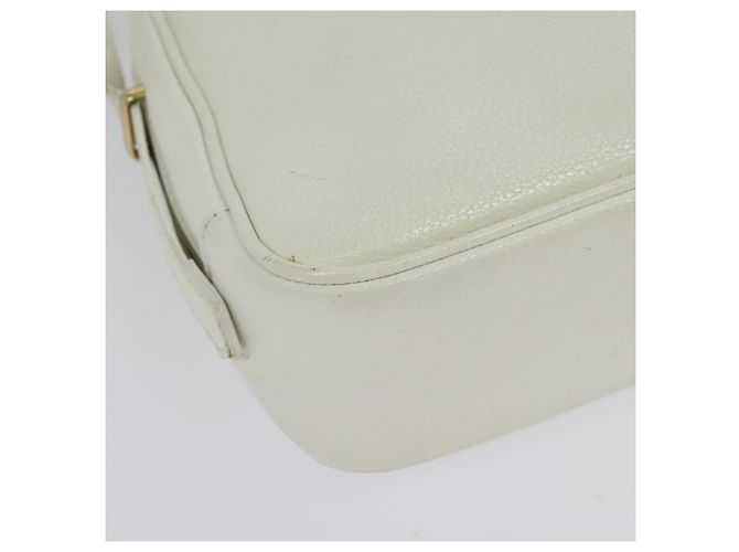 Borsa a Spalla in Pelle Bianca e Oro Auth BA4681 di SAINT LAURENT Bianco D'oro - vista 16