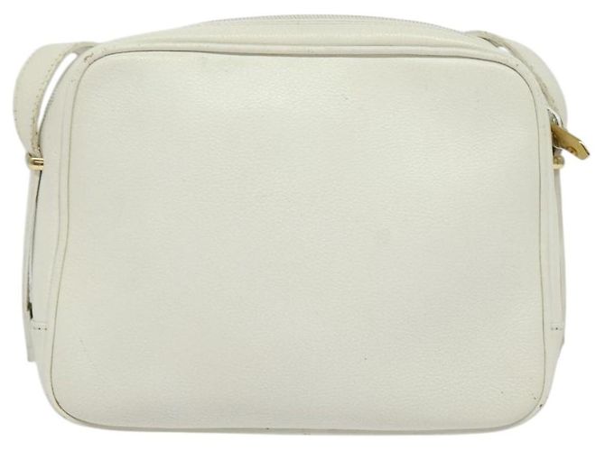 Borsa a Spalla in Pelle Bianca e Oro Auth BA4681 di SAINT LAURENT Bianco D'oro - vista 2