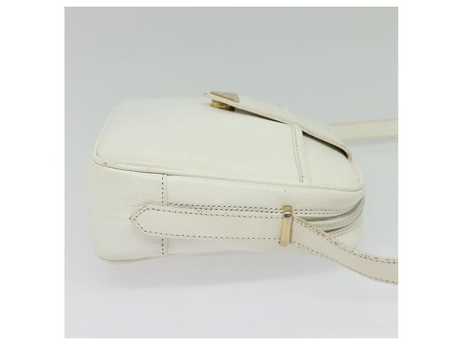 Borsa a Spalla in Pelle Bianca e Oro Auth BA4681 di SAINT LAURENT Bianco D'oro - vista 4