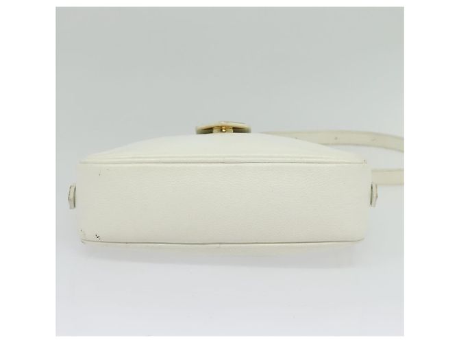 Borsa a Spalla in Pelle Bianca e Oro Auth BA4681 di SAINT LAURENT Bianco D'oro - vista 5