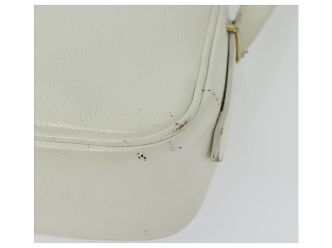 Borsa a Spalla in Pelle Bianca e Oro Auth BA4681 di SAINT LAURENT Bianco D'oro - vista 9