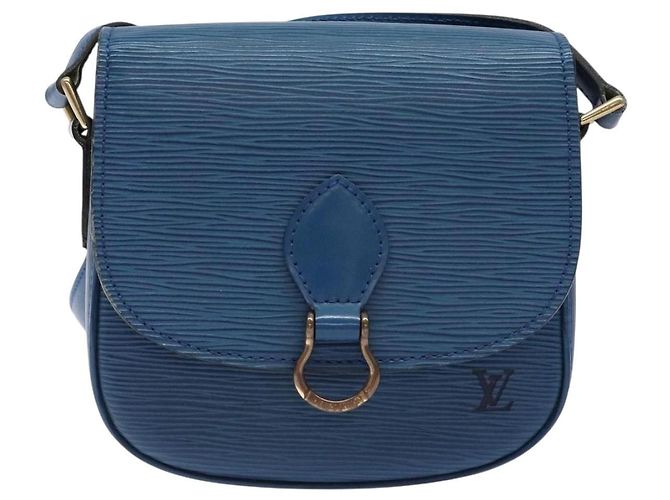 LOUIS VUITTON Borsa a Spalla Epi Saint Cloud PM Blu M52195 LV Auth 136174 - vista 13