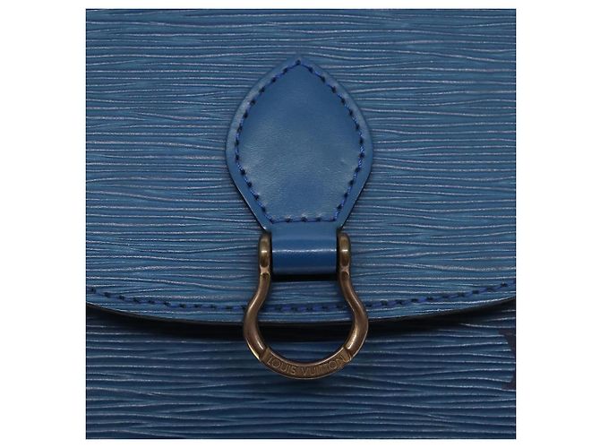LOUIS VUITTON Borsa a Spalla Epi Saint Cloud PM Blu M52195 LV Auth 136174 - vista 18