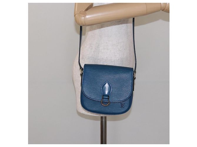 LOUIS VUITTON Borsa a Spalla Epi Saint Cloud PM Blu M52195 LV Auth 136174 - vista 24