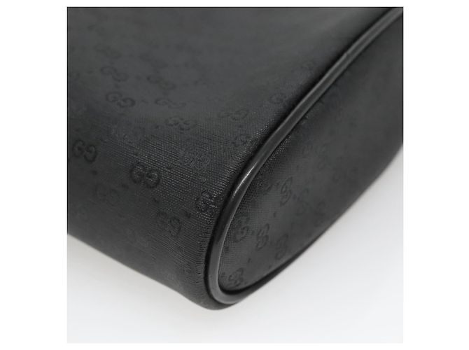 GUCCI Pochette Micro GG Supreme PVC Nero Oro Auth 133307 D'oro - vista 15