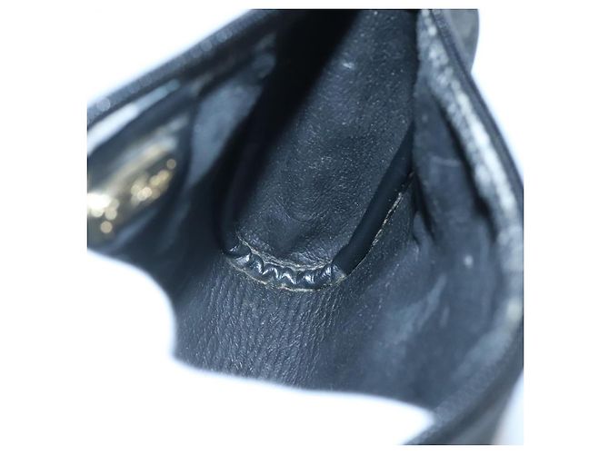 GUCCI Pochette Micro GG Supreme PVC Nero Oro Auth 133307 D'oro - vista 16