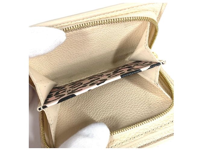 Billetera Bifold Monogram Empreinte Louis Vuitton Beige Estampado de leopardo - vista 6
