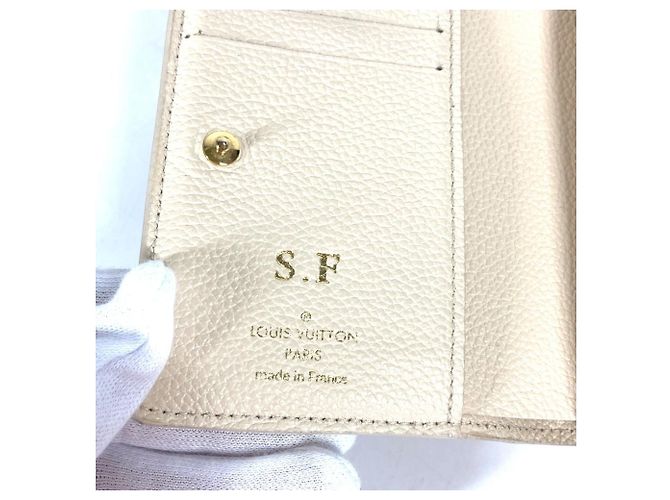 Billetera Bifold Monogram Empreinte Louis Vuitton Beige Estampado de leopardo - vista 7