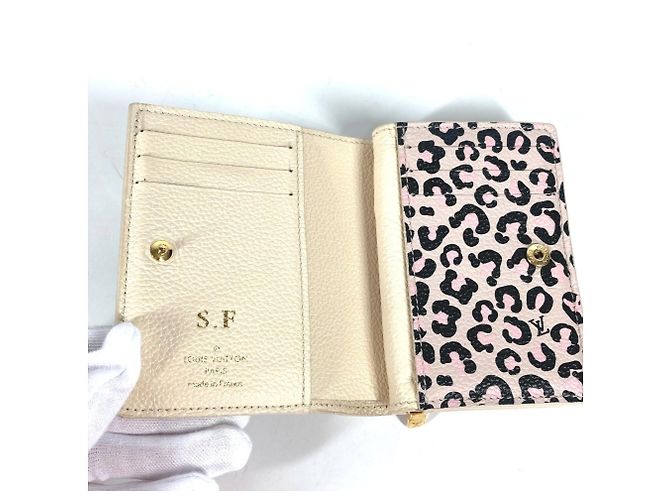 Billetera Bifold Monogram Empreinte Louis Vuitton Beige Estampado de leopardo - vista 8