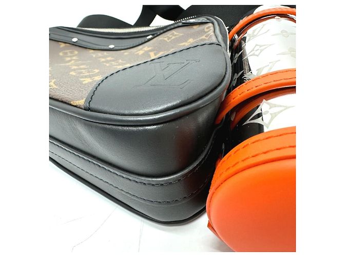 Borsa a spalla Biker Monogram Macassar di Louis Vuitton Marrone - vista 4