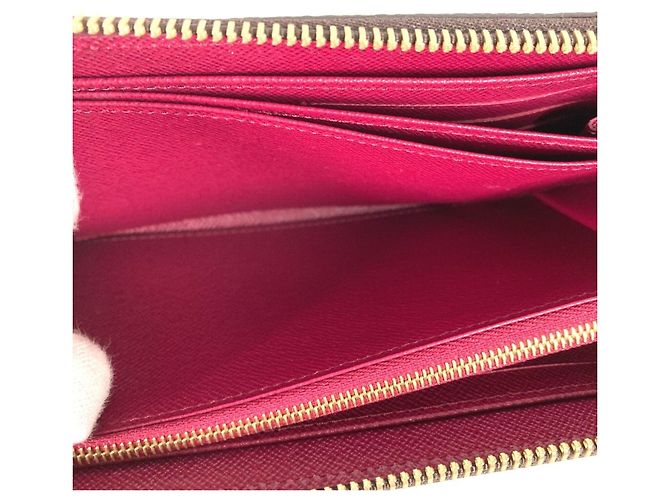 Cartera Zippy Monogram Louis Vuitton Castaño Fucsia Monograma - vista 11