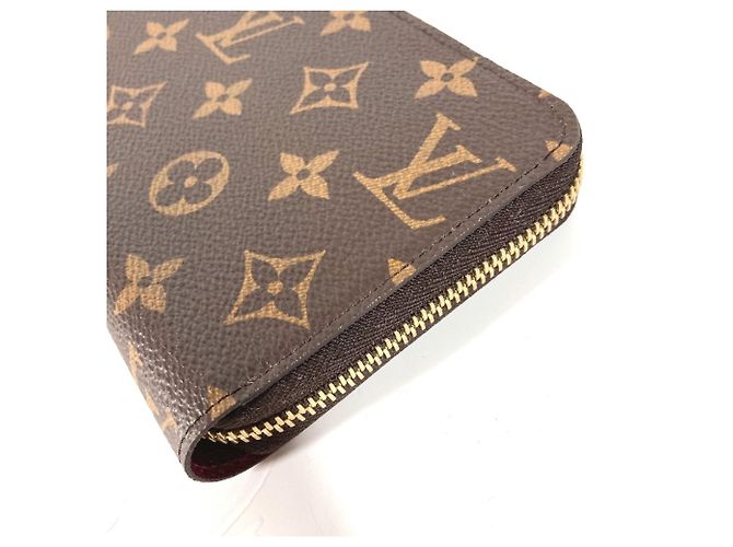 Cartera Zippy Monogram Louis Vuitton Castaño Fucsia Monograma - vista 3