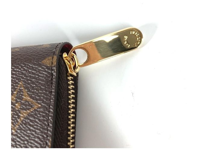 Cartera Zippy Monogram Louis Vuitton Castaño Fucsia Monograma - vista 5