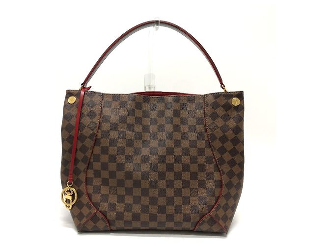 Sac à main hobo Damier Kaisa de Louis Vuitton Marron Noir Damier ebène - vue 2