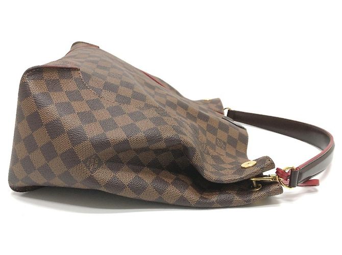 Sac à main hobo Damier Kaisa de Louis Vuitton Marron Noir Damier ebène - vue 3